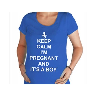 Футболка "Keep Calm i am Pregnant and its a Boy"