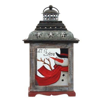 Фигурка декоративная "Фонарик", L21 W21 H38,5 см