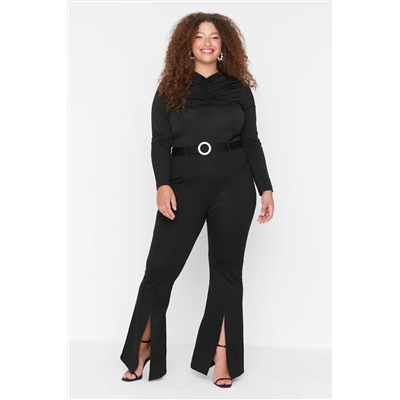 Black Blare Flare Испанские вязаные колготки PAча