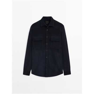 Sobrecamisa pana relaxed fit bolsillos pecho