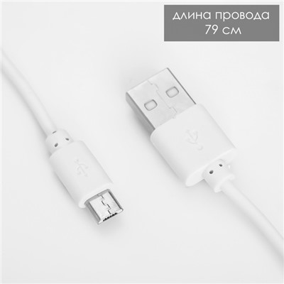 Настольная лампа сенсорная 16888/1 LED 5Вт 3000-6000К USB АКБ белый 29х55 см