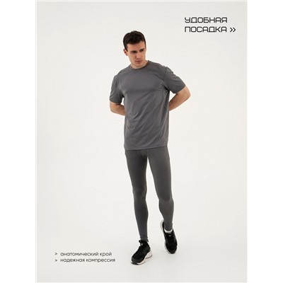 Тайтсы мужские Resport, р. 48, серые, базовые