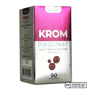 Allergo VitAgil Krom Pikolinat 90 Kapsül
