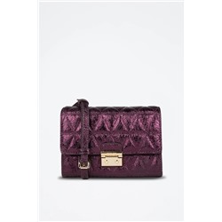 Bandolera de piel caprina - Violeta