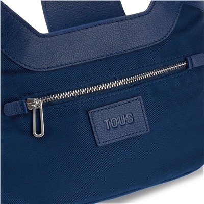 Bolso capazo Sun - cuero - azul marino