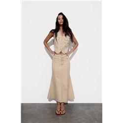 FADED-EFFECT LONG SKIRT