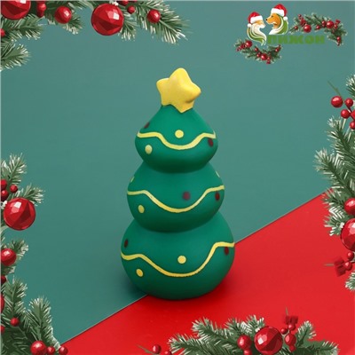 Игрушка для собак пищащая "Ёлка", 11,5 х 5,5 см
