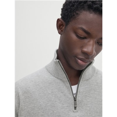 Jersey punto cuello mock