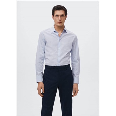 Camisa traje slim fit mil rayas -  Hombre | MANGO OUTLET España