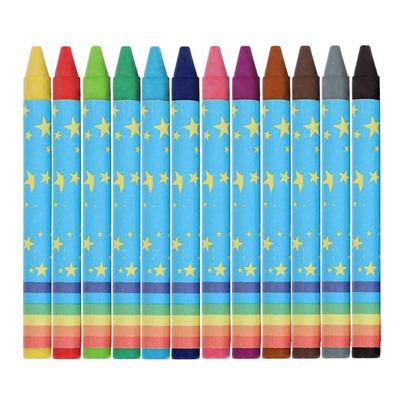 Мелки восковые, 12 цветов, 80 штук, "Игротека", МАКСИ УПАКОВКА, в пластиковом контейнере