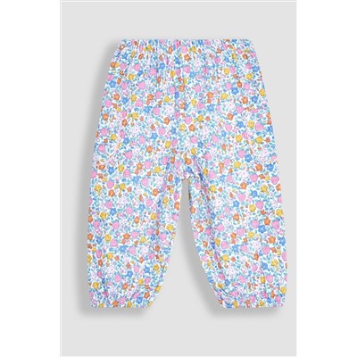 JoJo Maman Bébé 3-Piece Mouse Crinkle Cotton Top & Trousers Set