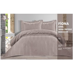 Покрывало KARVEN FIONA c наволочками евро 3 пр (240*260 / 50*70) Y 935 Tas/бежевый (Акция)