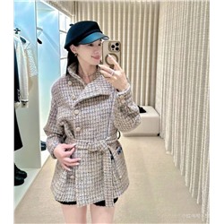 Женское жаккардовре пальто Chane*l