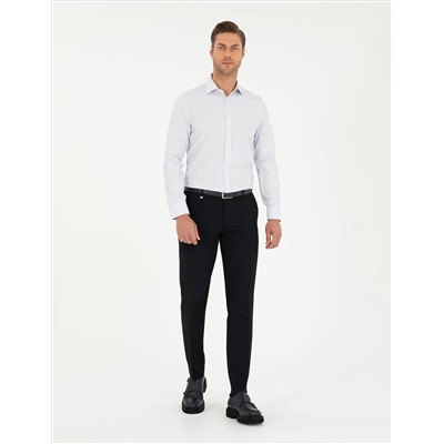 Purple Slim Fit рубашка с длинным рукавом