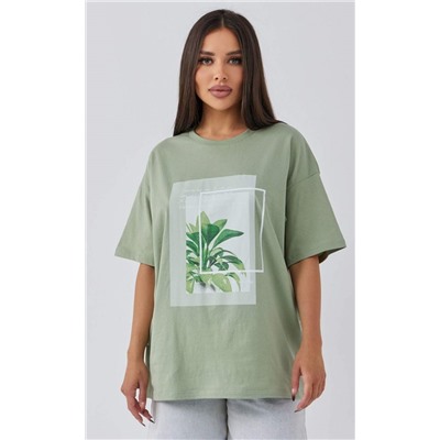 Футболка F412-067-819 olive