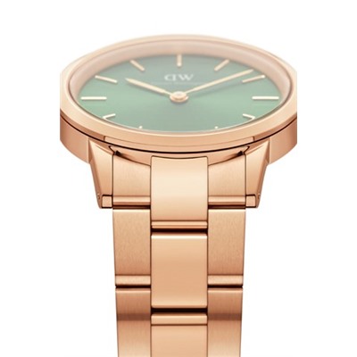 Reloj de cuarzo de acero Iconic Emerald - 36 mm - Dorado y verde
