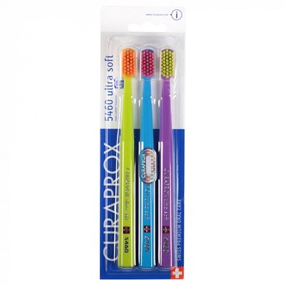 Набор зубных щёток CURAPROX 5460 Ultrasoft, 3шт
