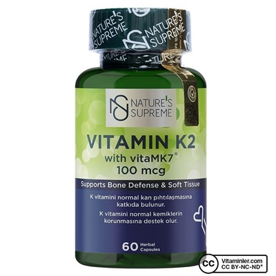 Nature's Supreme Витамин К2 100 мкг 60 капсул