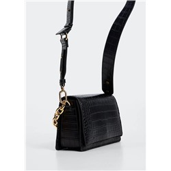 Bolso doble asa efecto cocodrilo -  Mujer | MANGO OUTLET España