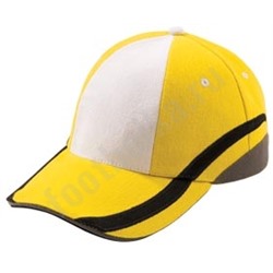 Бейсболка UNIT SPORT, белая с желтым арт. 4722.68