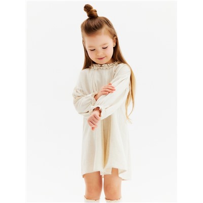 Платье Крошка Я Linen, рост 92-98 см, бежевое