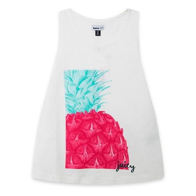 Camiseta de tirantes - 100% algodón - blanco