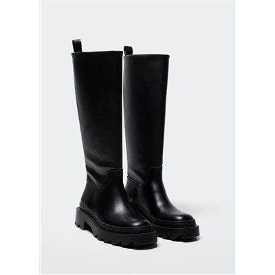 Bota alta suela track -  Mujer | MANGO OUTLET España