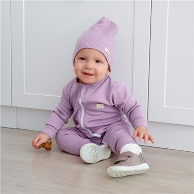 Комбинезон на молнии Крошка Я BASIC LINE, рост 86-92 см, розовый