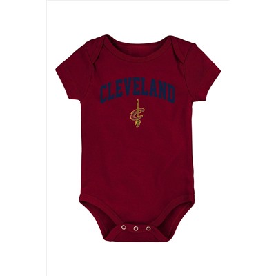 Fanatics Blue NBA Cleveland Cavaliers 3 Piece Bodysuit Set