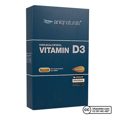 Aniqnaturals Витамин D3 150 капсул