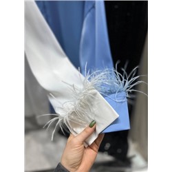 Женственные рубашки атлас с перьями💍 23.02.
