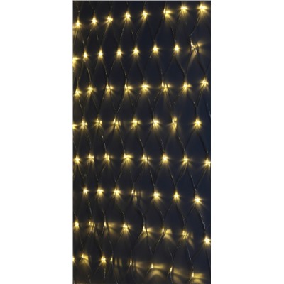 Нарушена упаковка.   Гирлянда LED Сеть (1,2х1,5м.) теплый свет, 24V, IP44 Эра  (ENOS-01B) Б0041909