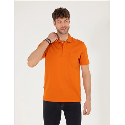 Коричневый обычный подсадка Polo Yaka Mercerized T -For