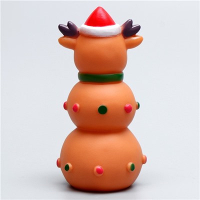 Игрушка для собак пищащая "Оленёнок 3Х",12 х 6 см
