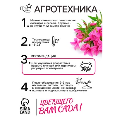 Семена цветов Лобелия "Розамунда", 5 шт.
