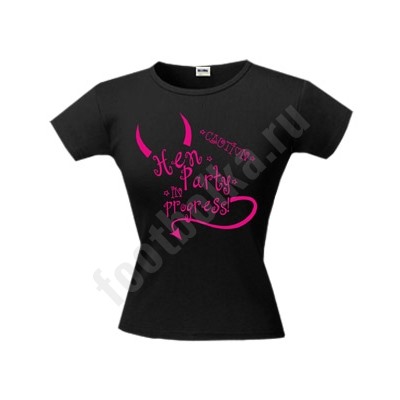Футболка "Hen Party" светися в УФ
