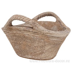 Кашпо терракота Nobilis Marco "Anterra Basket", 36х32хН23 см