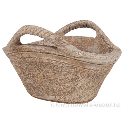 Кашпо терракота Nobilis Marco "Anterra Basket", 36х32хН23 см