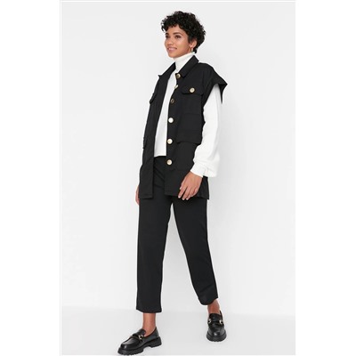 Black Gold Button Lest-Pantolone Set Tctaw22us0062