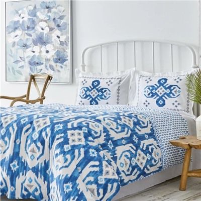 Karaca Home Neos Beige Комплект двойных пододеяльников из 100% хлопка