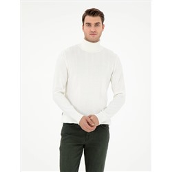 Ekru Slim Fit Fishman Fisherman Sece Sheam Смешанный трикотажный свитер