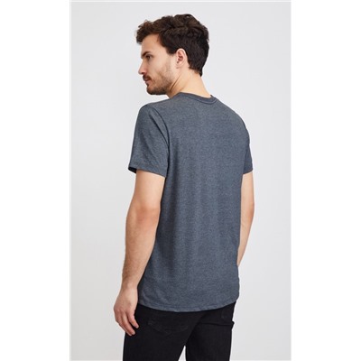 Футболка F111-6000b-V d.grey melange