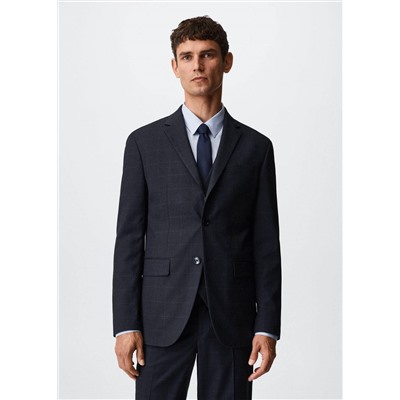 Americana traje slim fit cuadros -  Hombre | MANGO OUTLET España