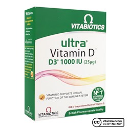 Vitabiotics Ультравитамин D3 1000 МЕ 96 таблеток