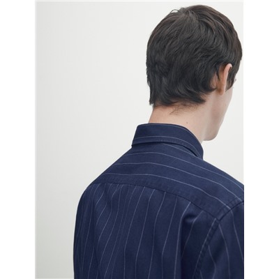 Camisa denim rayas