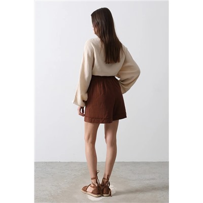 Коричневая талия Mini Shorts & Bermuda Twoss25sr00037
