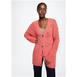Cárdigan botones oversize -  Mujer | MANGO OUTLET España