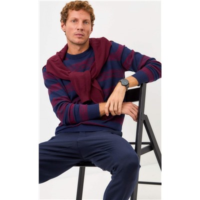 Джемпер P421-1560 d.blue-bordo