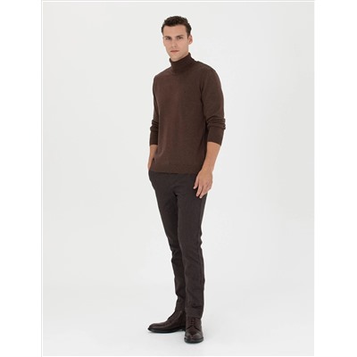 Brown Slim Fit Canvas Bloys