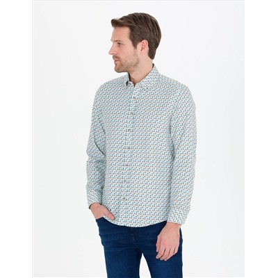 Aqua Slim Fit рубашка с длинным рукавом
